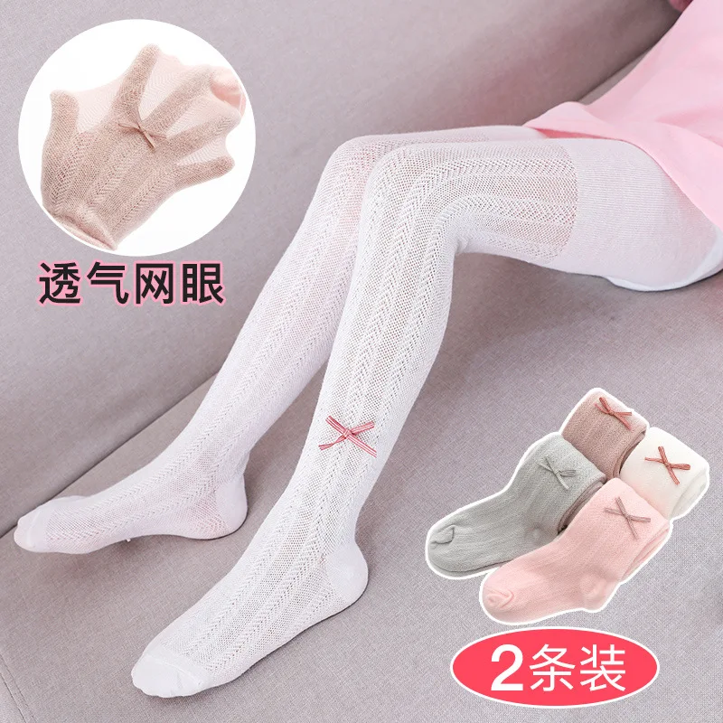 

Panty-hose for Kids GIRL'S Leggings Autumn Thin Cotton Baby Infant Spring And Autumn White Cute Silk Socks