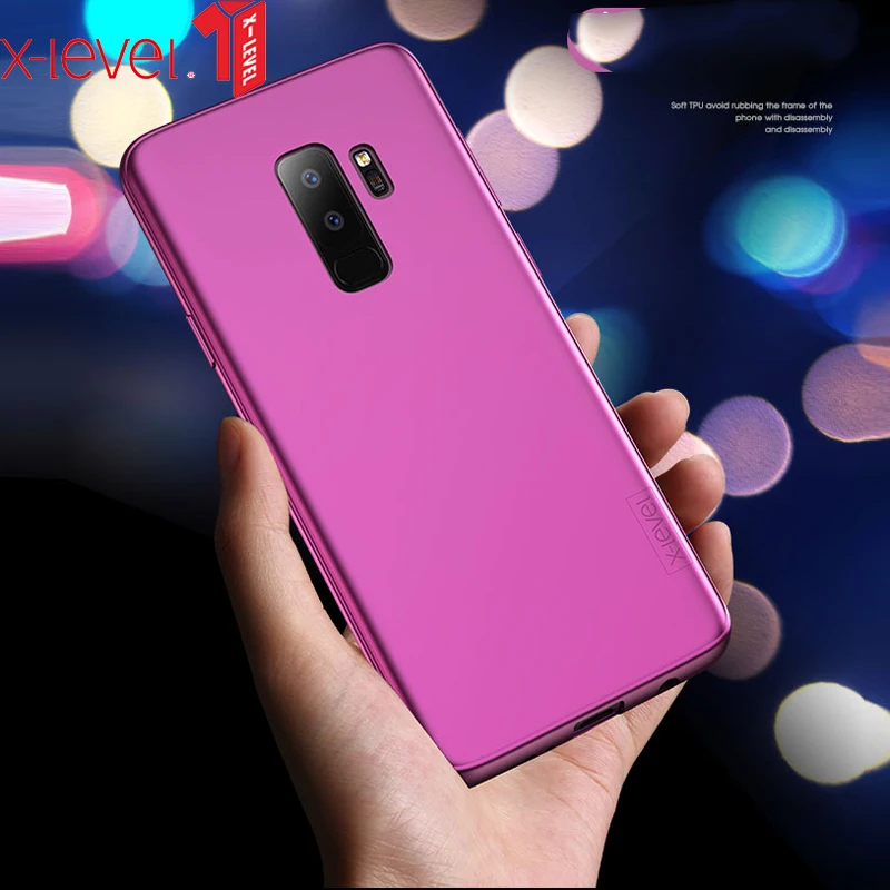 

For Samsung Galaxy s9 s9+ case X-Level Minimalist Thin Soft Tpu Matte Protective Back Cover for Galaxy s8 s8 plus Case Capa