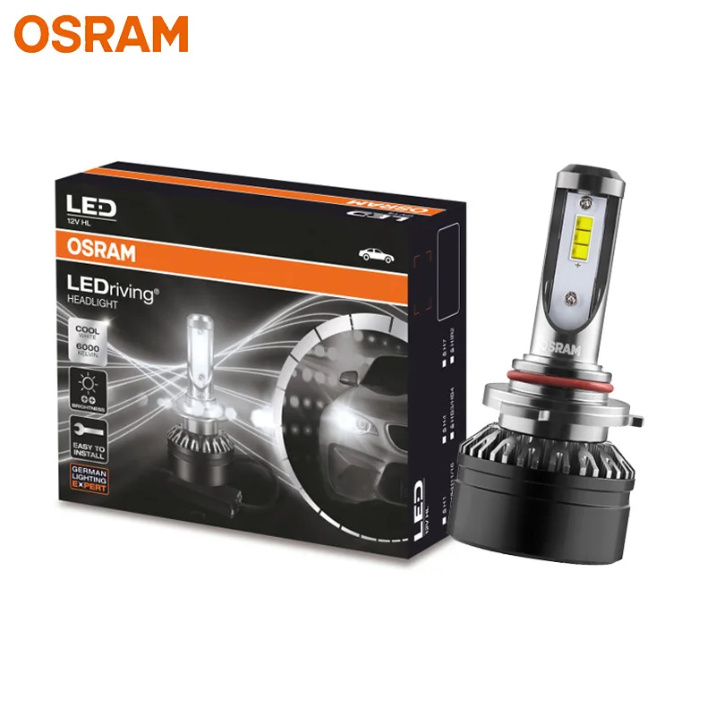 OSRAM 9005 9006 HB3 HB4 светодиодсветильник фара 12 В 19005/6CW светодиодная автомобильная
