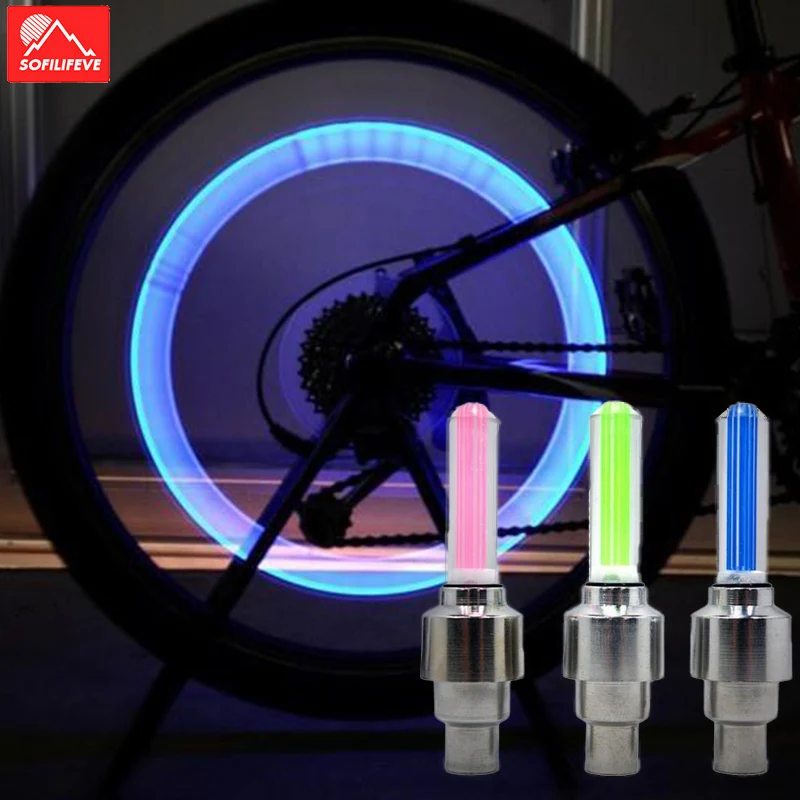 

2 PCS Light Bicycle Nozzle Plug Cover MTB Bike Motorcycle Car Wheel Presta Schrader Valve Cap Tire Tools Cycling Accessories