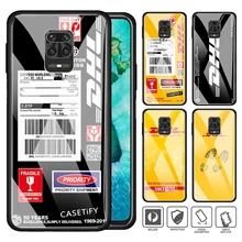Telefon Fall für Xiaomi Redmi Hinweis 7 8 9 Pro 8T 9S 8A 9A 9C K20 K30 Pro gehärtetem Glas Hard Cover DHL express Fällen