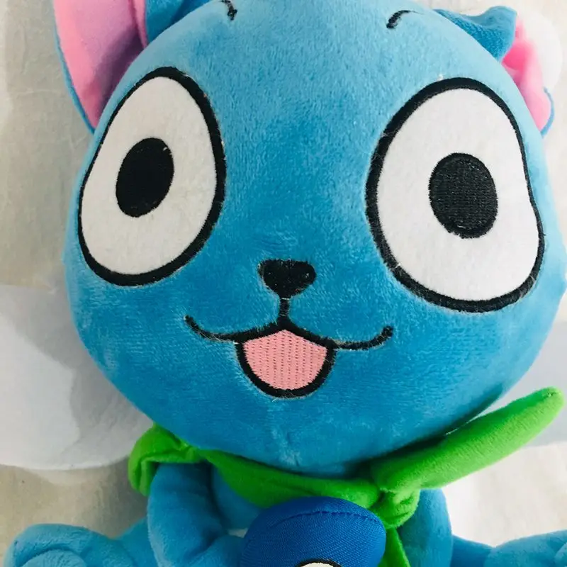 25cm Big Size FAIRY TAIL Cats Hold Fish Stuffed Animals Plush Toy, Baby Children Christmas Gift