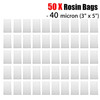 

50 Pack 40u 5'' x 3'' Rosin Filter Tea Bags Nylon Mesh Micron Screen DIY Crafts Supplies