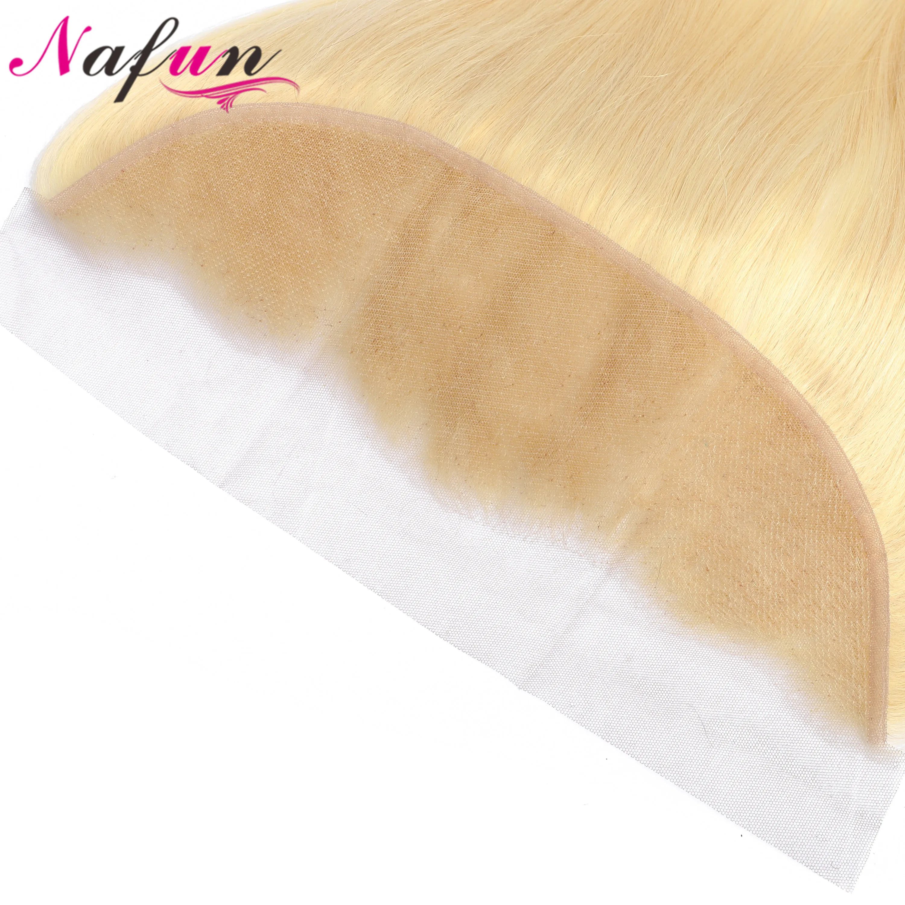 NAFUN 613, фронтальная кружевная застежка для уха до уха, светлые фронтальные человеческие волосы, фронтальные бразильские прямые волосы, 13*4, кружевная застежка, не Реми