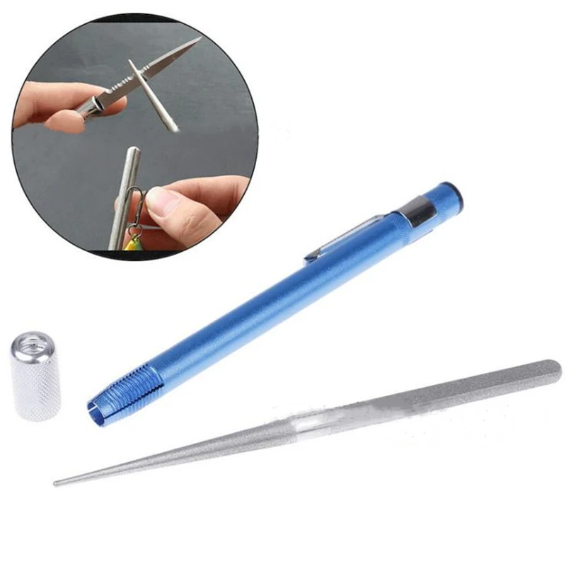 Fishing Hook Sharpener Pen Diamond Pen Shaped Knife Outdoor Tool