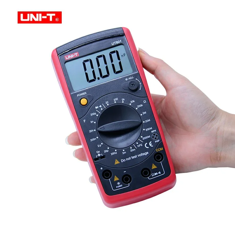 

UNI-T UT601 Digital Capacitance rel meter Ohmmeters Capacitor Resistor w/Diode & Continuity Buzzer