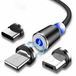 Магнитный usb-кабель 3 в 1 для iPhone Micro USB type C Магнитный кабель usb зарядное устройство для Android Быстрая зарядка данных USB шнур