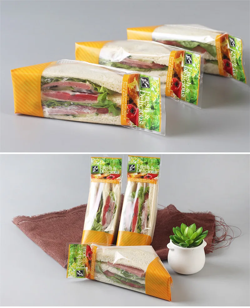 100 шт коробка для упаковки сэндвичей белая карточная коробка креативная бумажная коробка для выпечки торта с окном для пикника вечерние одноразовая посылка для еды