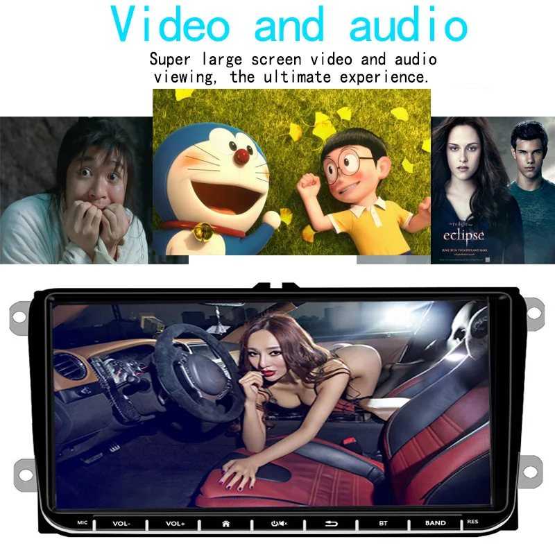 9 'ƈ Din GPS Android автомобильный радиоприемник для VW/Seat + Carplay Airplay Siri FM BT CAM