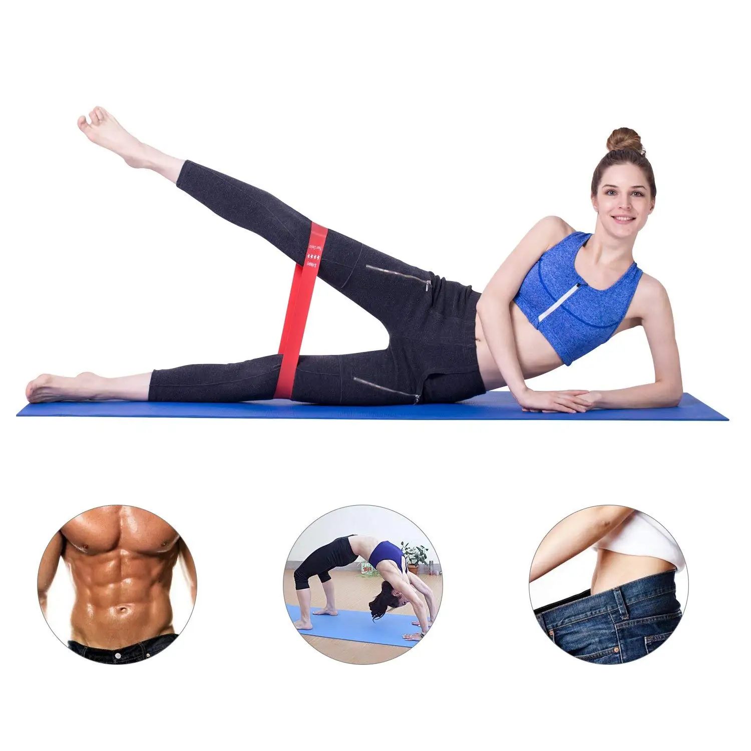 Resistance Bands Rubber Band Workout Fitness Gym Equipment rubber loops Latex Yoga Gym Strength Training Athletic Rubber Bands