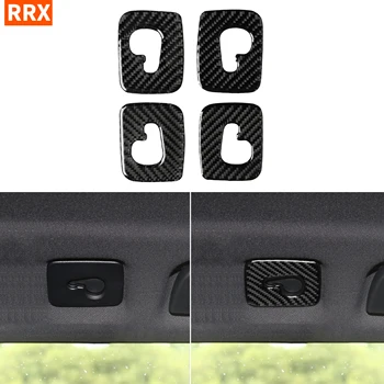 

For Audi Q7 SQ7 4M 2016-2019 Carbon Fiber Car Accessories Interior Sticker Roof Hook Sticker Overhead Console Panel Trim Cover