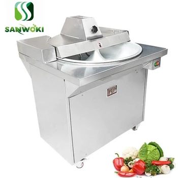 

80kg/h output capacity vegetable bowl cutter machine meat cutter mix meat mincer machine shallot onion dicing machine