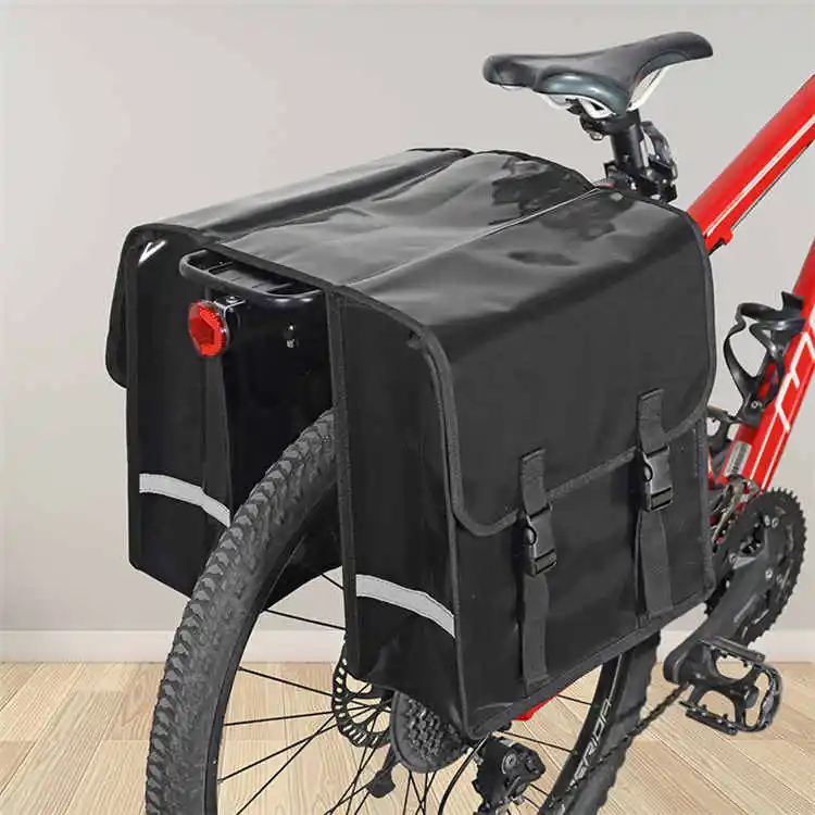 Best Waterproof MTB Bike Rack Trunk Bag,Bicycle Rear Seat Double Panniers Bag,Cycling Luggage Carrier Bag for Travel 4