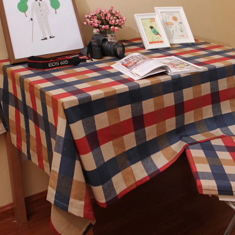 

Plaid Tablecloth Cotton Tablecloth rectangular table cover manteles para mesa mantel mesa Kitchen Tablecloth coffee table serape