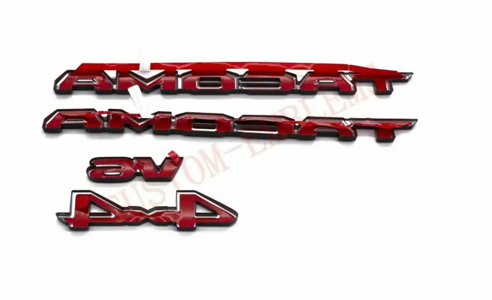 weekeight 3PCS FOR Tacoma 2016-2019 Blackout Emblem Overlays ABS Plastic OEM PT948-35180-02