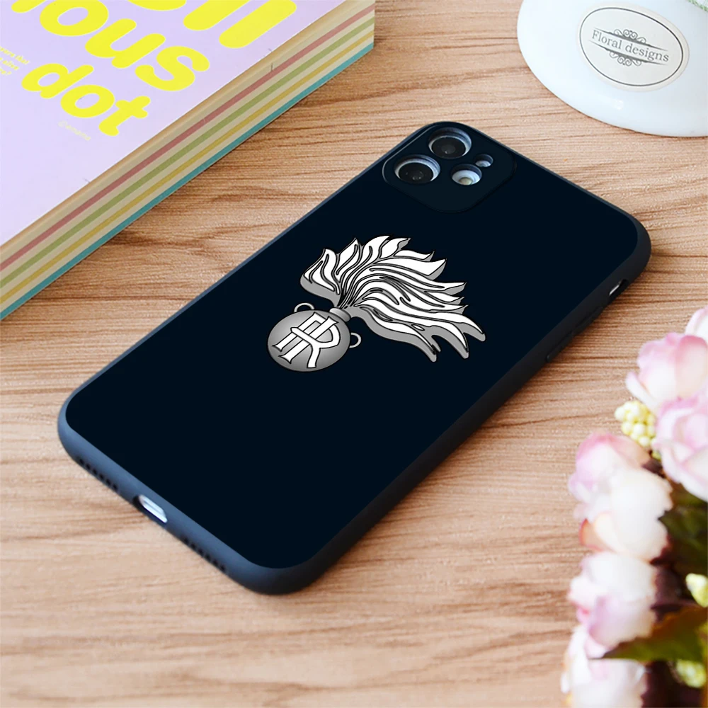 

For iPhone Carabinieri Italian Armed Forces Print Soft Matt Apple iPhone Case 6 7 8 11 12 Plus Pro X XR XS MAX SE