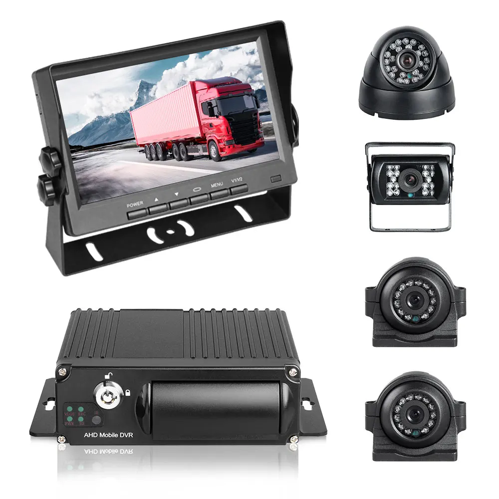 Car Surveillance Systems 4G GPS 4CH SD Dvr 4Pcs