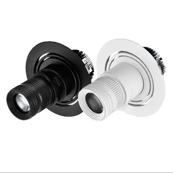 

SNYKA Zoom LED Spotlight Adjustable Focus Recessed Led downlight Ceiling Light Hotel Hallway House Museum Dedicated Spotlight