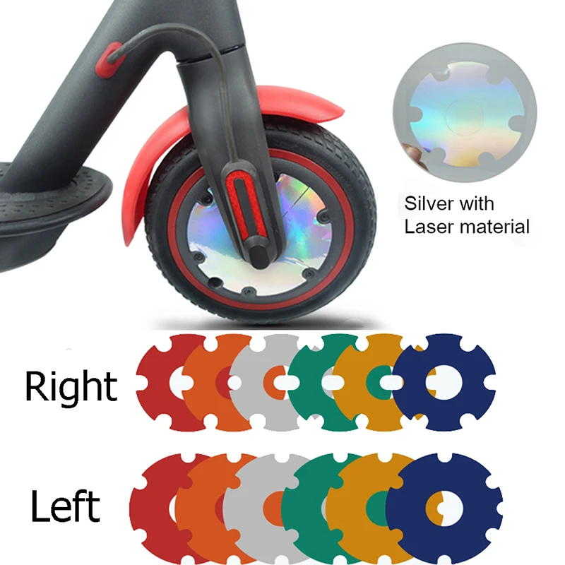 

Electric Scooter Front Wheel Sticker Motor PVC Motor Protective Cover Shell Kick Scooter Accessories for Xiaomi Mijia M365 pro