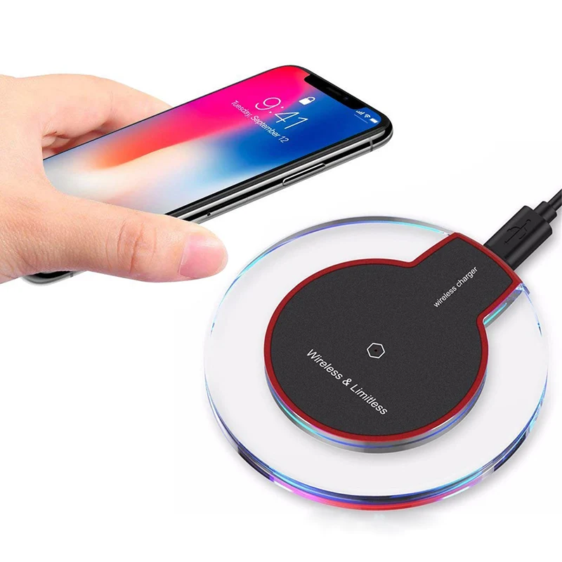 

Wireless Charger Crystal Charging Receiver Pad Adapter For iPhone 11 Pro X XS MAX XR 8 For Andriod MicroType C Qi-Enabled Device