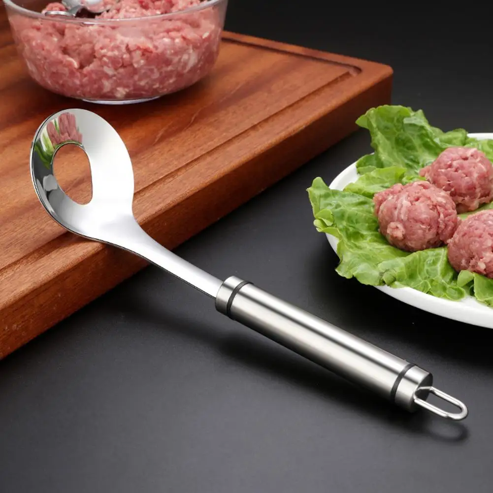 Non-Stick Meatball Maker Meatball Maker Stainless Steel Meat Tools Non-Stick DIY Fish Meat Meatballs Spoon Mold Kitchen Tools