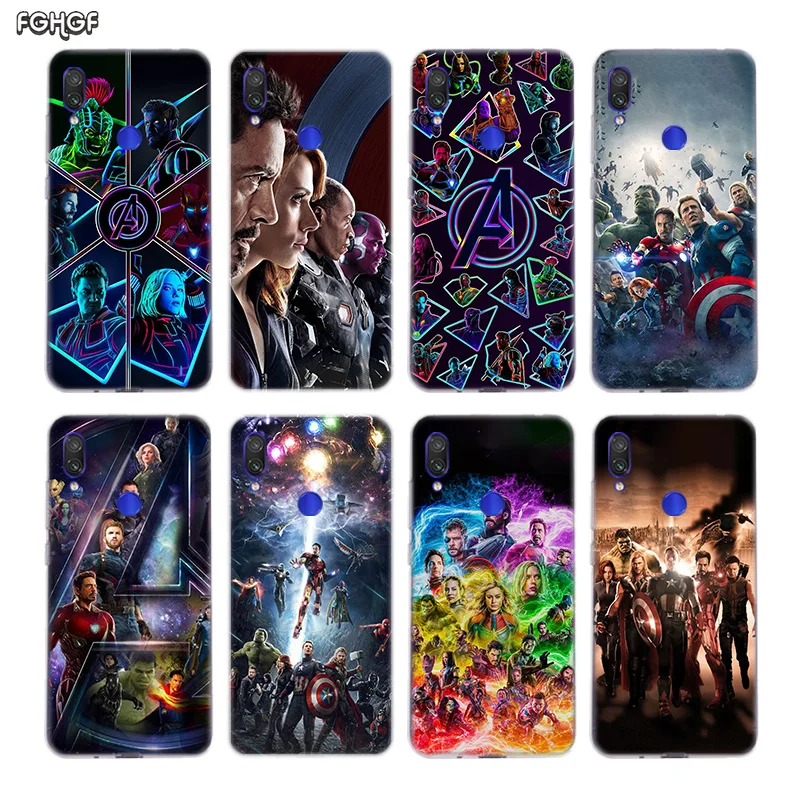 The Avengers Silicone Case For Xiaomi Redmi Note 7 6 Pro 5 4 4X K20 7A Y3 S2 5A 6A Xiomi Mi A3 CC9 CC9E F1 9T 9 SE 8 A2 lite |