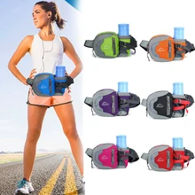 Хоббилан Открытый Многофункциональный спортивный поясная сумка Ткань Оксфорд для бега Пешие прогулки с держателем бутылки воды Органайзер