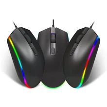 Игровая мышь, Проводная игровая мышь, 7 кнопок, 3200 dpi, USB, цветной светодиодный, с подсветкой, для эргономики, геймеров, ноутбуков, ПК, мышей