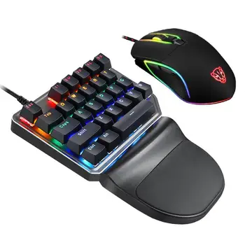 

GloryStar 2.4G Wireless Compact Keyboard with Optical Trackball Wireless Gaming Mouse for HTPC Multimedia Smart TV