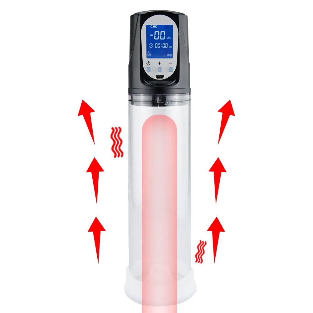 Koop Elektrische Penis Pomp Automatische Penis Extender Mannelijke Penis Masturbator Vertraging Blijvende Trainer Dick Penis Vacuüm Penis