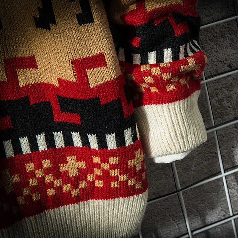 Осенний модный мужской свитер, Sika ретро свитер с рисунком оленя, Мужской Женский Повседневный вязаный пуловер, рождественский подарок, мужской свитер