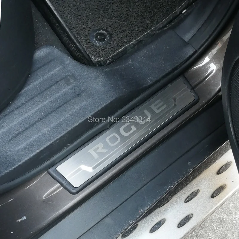 Защитная Накладка на порог из нержавеющей стали для Nissan X TRAIL XTRAIL T32 Rogue 2014 2018 2019 2020