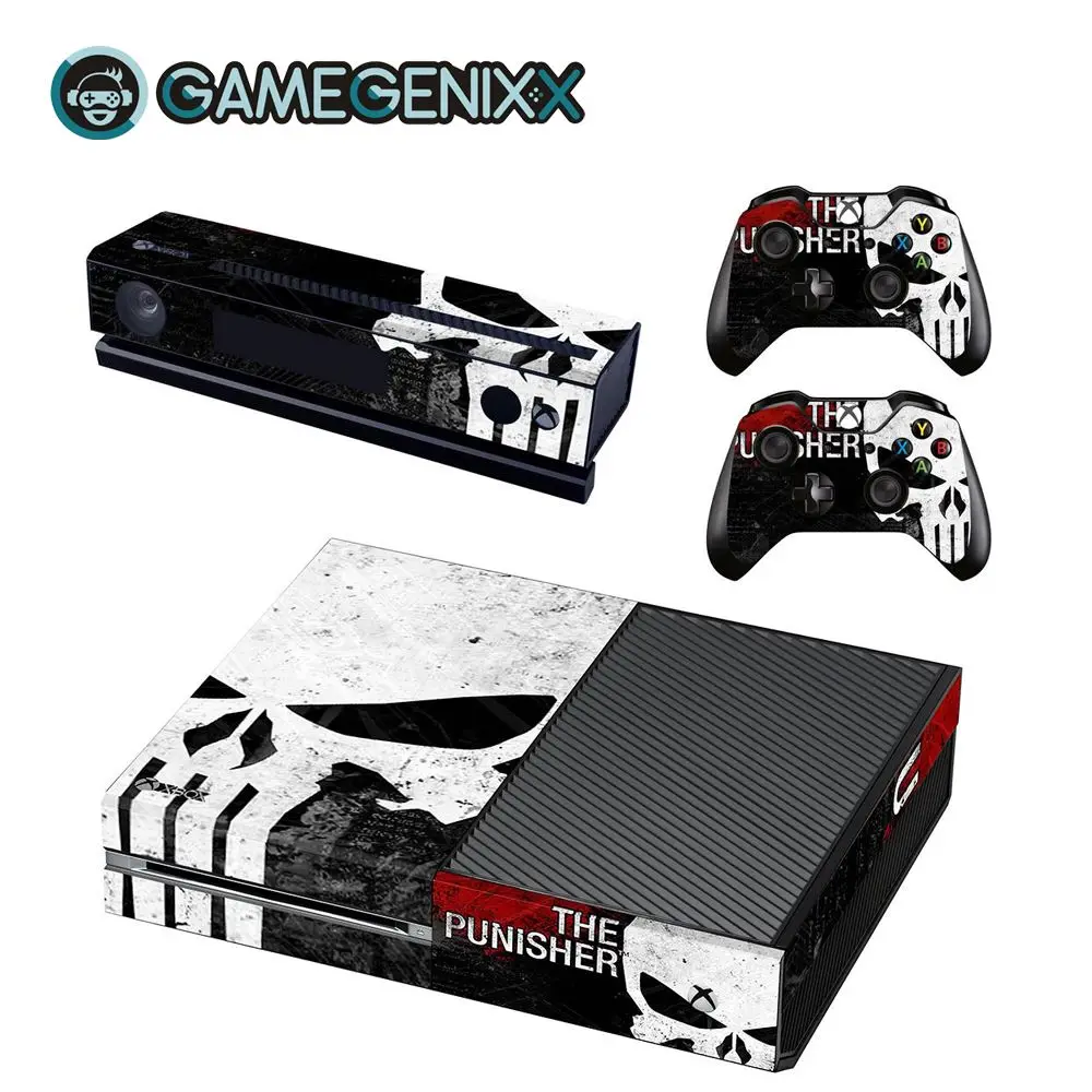 Защитная Наклейка GAMEGENIXX для Xbox one и 2 контроллеров-Venom - Цвет: The Punisher