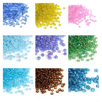 

8Seasons Glass Seed Beads Spacer Round Multicolor DIY Making Earrings Bracetet Handmade Jewelry Findings About 2mm Dia,,100Grams