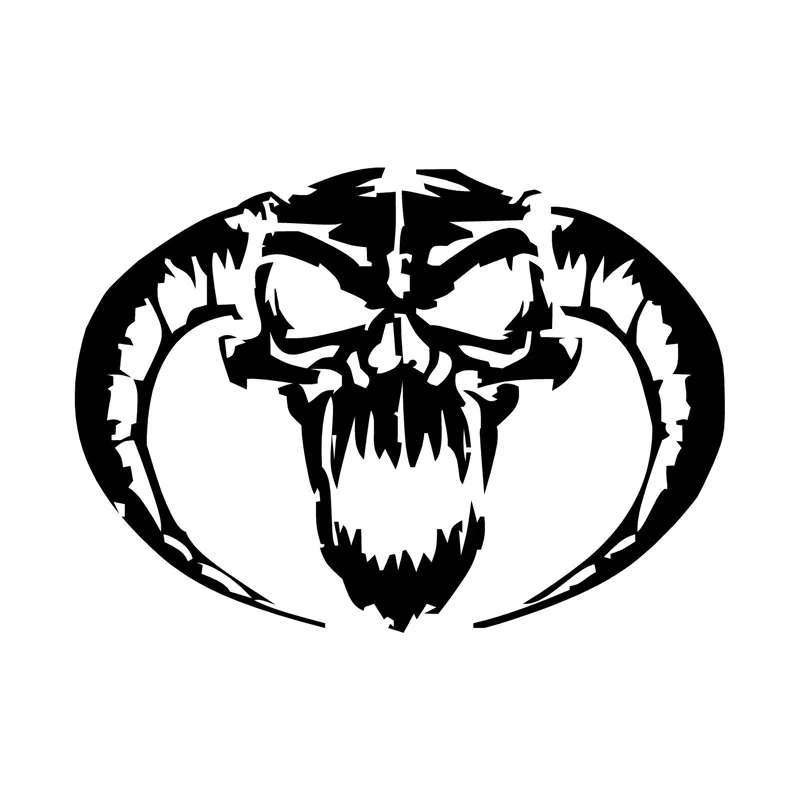 Devil Skull Personalized Car Sticker Motorcycle Pvc Decal Is Suitable for All Kinds of Cars Black/white 13cm*9cm | Автомобили и