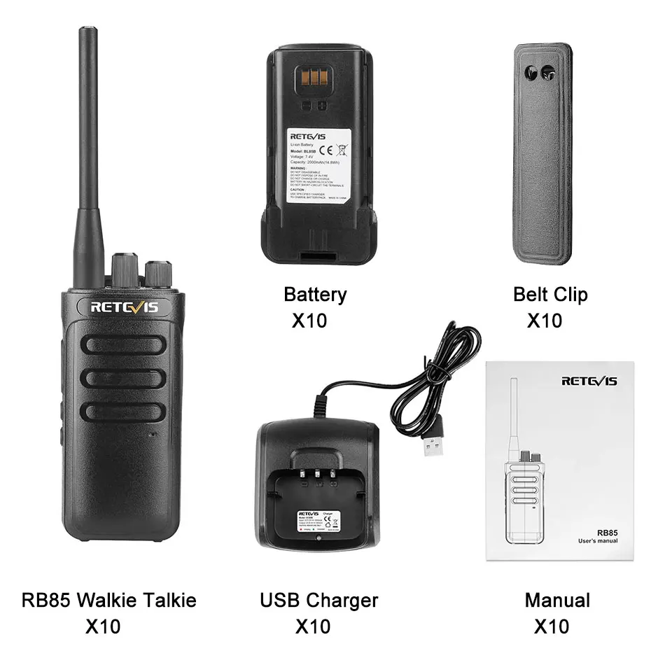 Retevis Walkie Talkie Range Radio Walkie Talkie Retevis Retevis Talky  Radio Rb85 Aliexpress