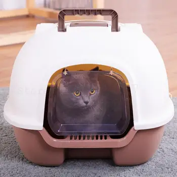 

Fully Enclosed Large Double-decker Cat Lavatory Small Cat Sandbowl Cat Excrement Lavatory