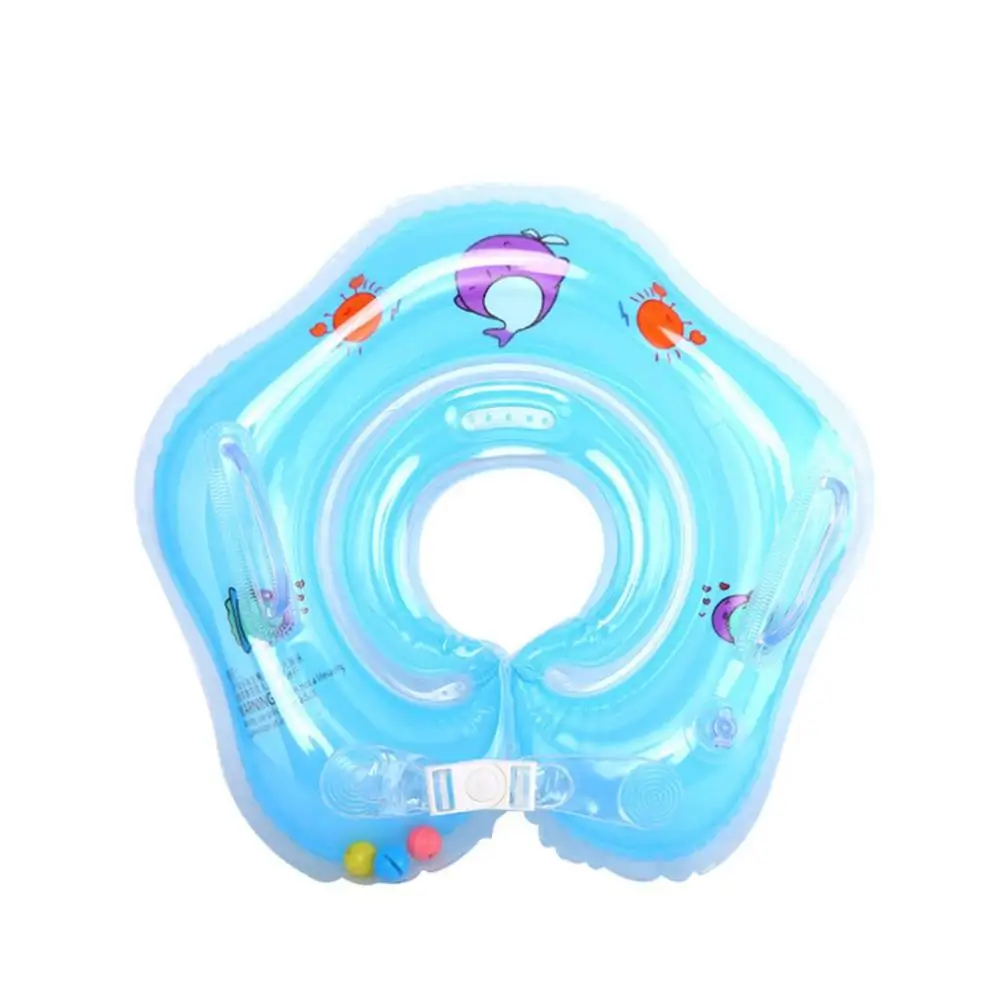 Детский воротник для новорожденных, уплотненное детское плавательное кольцо, безопасное детское спасательное кольцо для ванны, кольцо для особых случаев - Цвет: blue