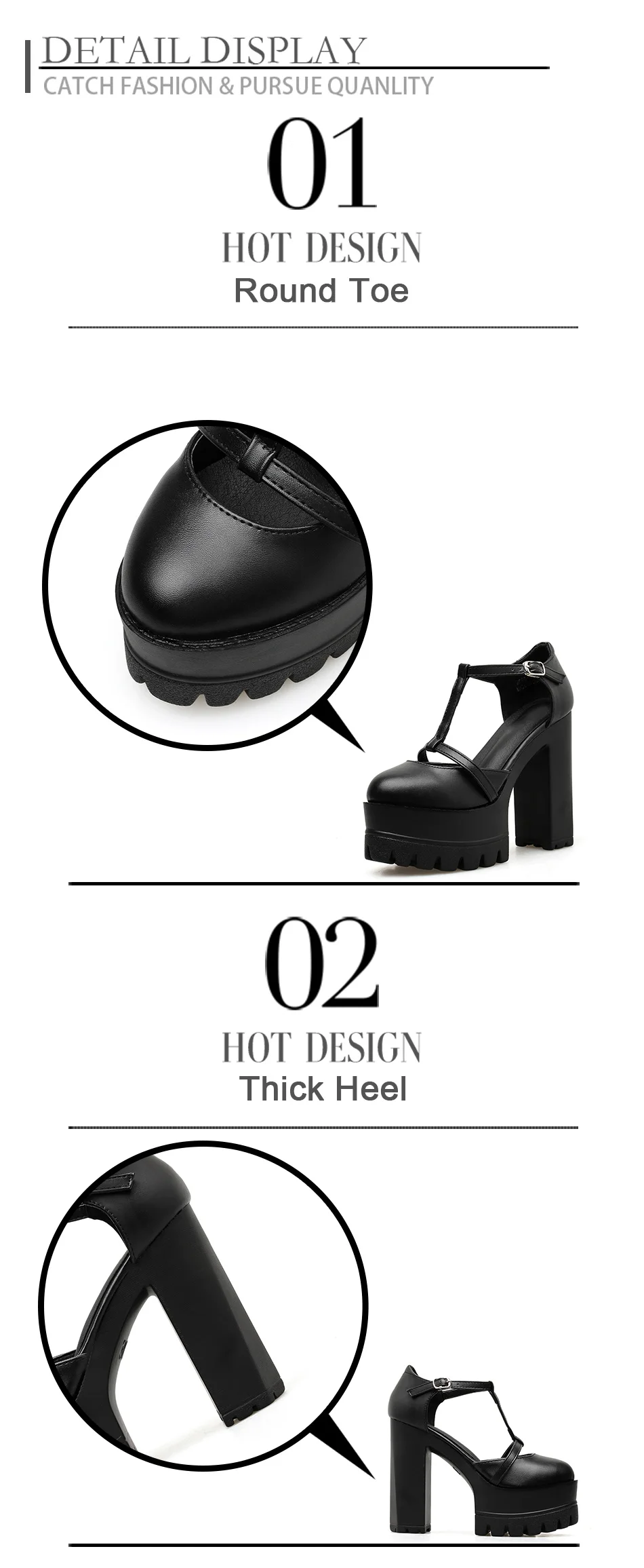 gothic female pumps 