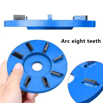 

8 Teeth Wood Carving Disc 90MM Woodworking Milling Cutter Tool Polishing Wheel For 16MM Aperture Angle Grinder
