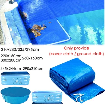 

Dropshipping Swimming Pool Cover Dust Rainproof Pool Cover Blue Round Tarpaulin Durable For Family Garden Pools Swimming Pool