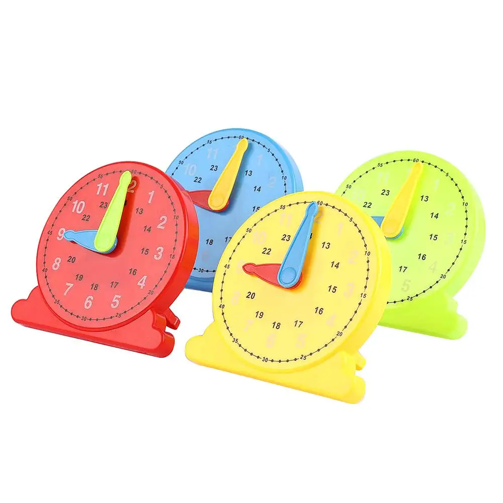 

12/24 Hours Montessori Student Learning Clock Time Teacher for Kids Children Early Learning toys Gift For Babies