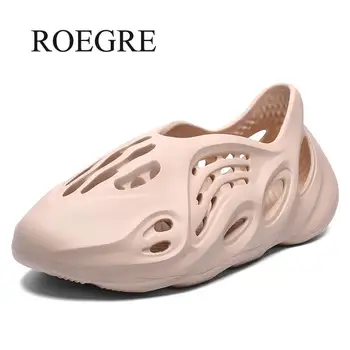 

2020 New Men Summer Shoes Sandals Men's Holes Sandals Hollow Breathable Flip Flops Fashion Outdoor Beach Slippers Roman Shoes