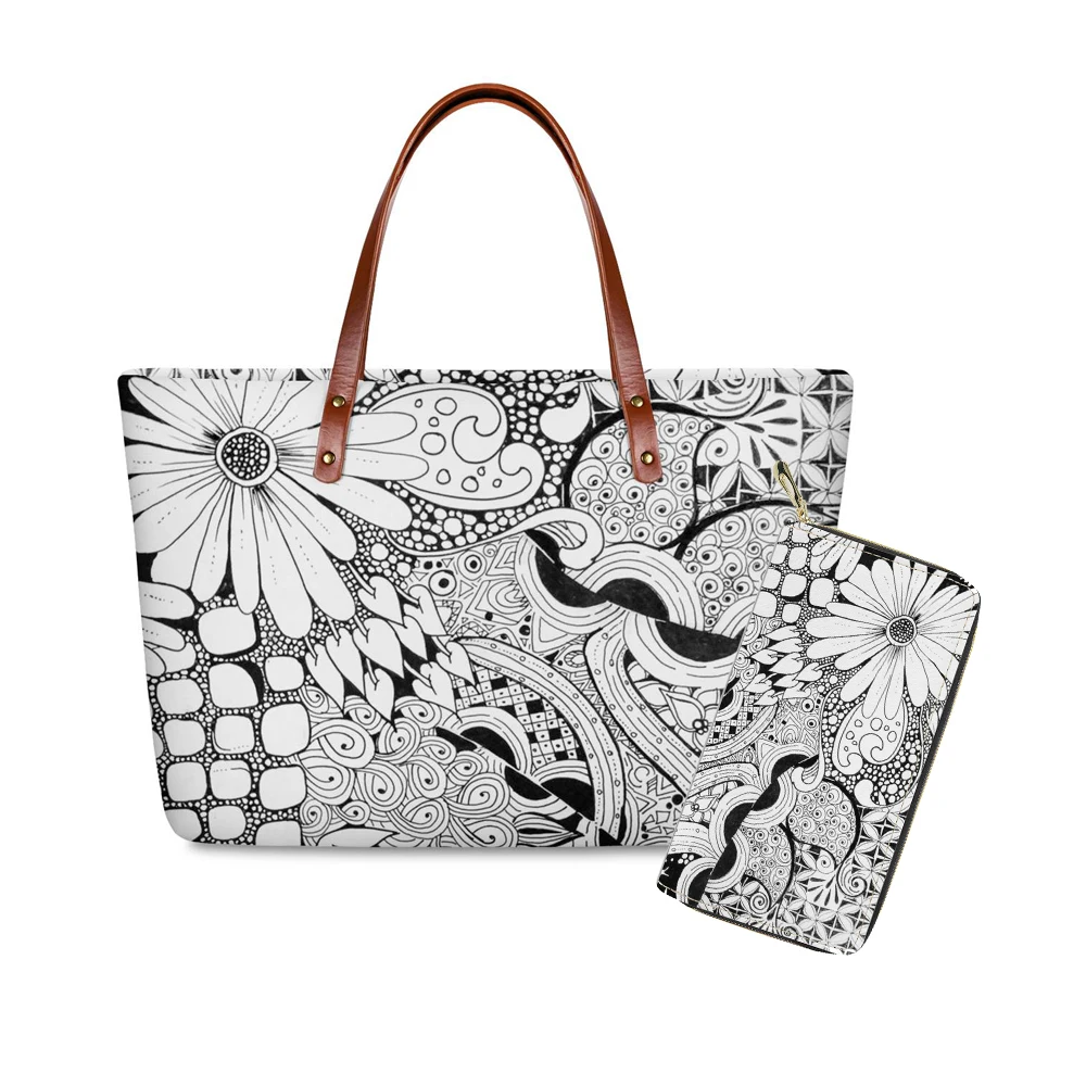 

Women Handbags Polynesian style Printed custom Top-handle Bags Leather Purse for Girls Casual Shoulder Bag Female Designer