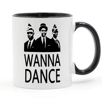 

Dancing Coffin Guys WANNA DANCE Coffee Mug Ceramic Cup Gifts 11oz