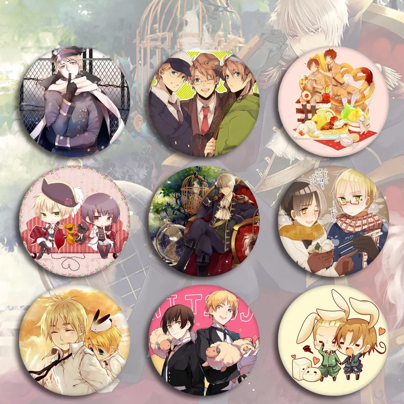 Новое поступление значок аниме Hetalia Tinplate APH Italia Милая брошь этикетка булавка для