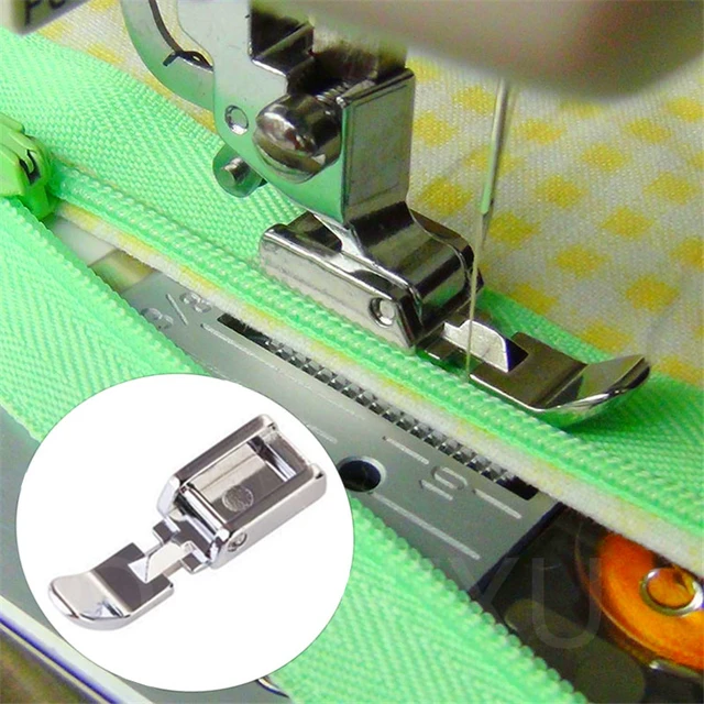 Pie Prénsatelas para cremallera Invisibles con Guía para maquinas de coser  de caña baja