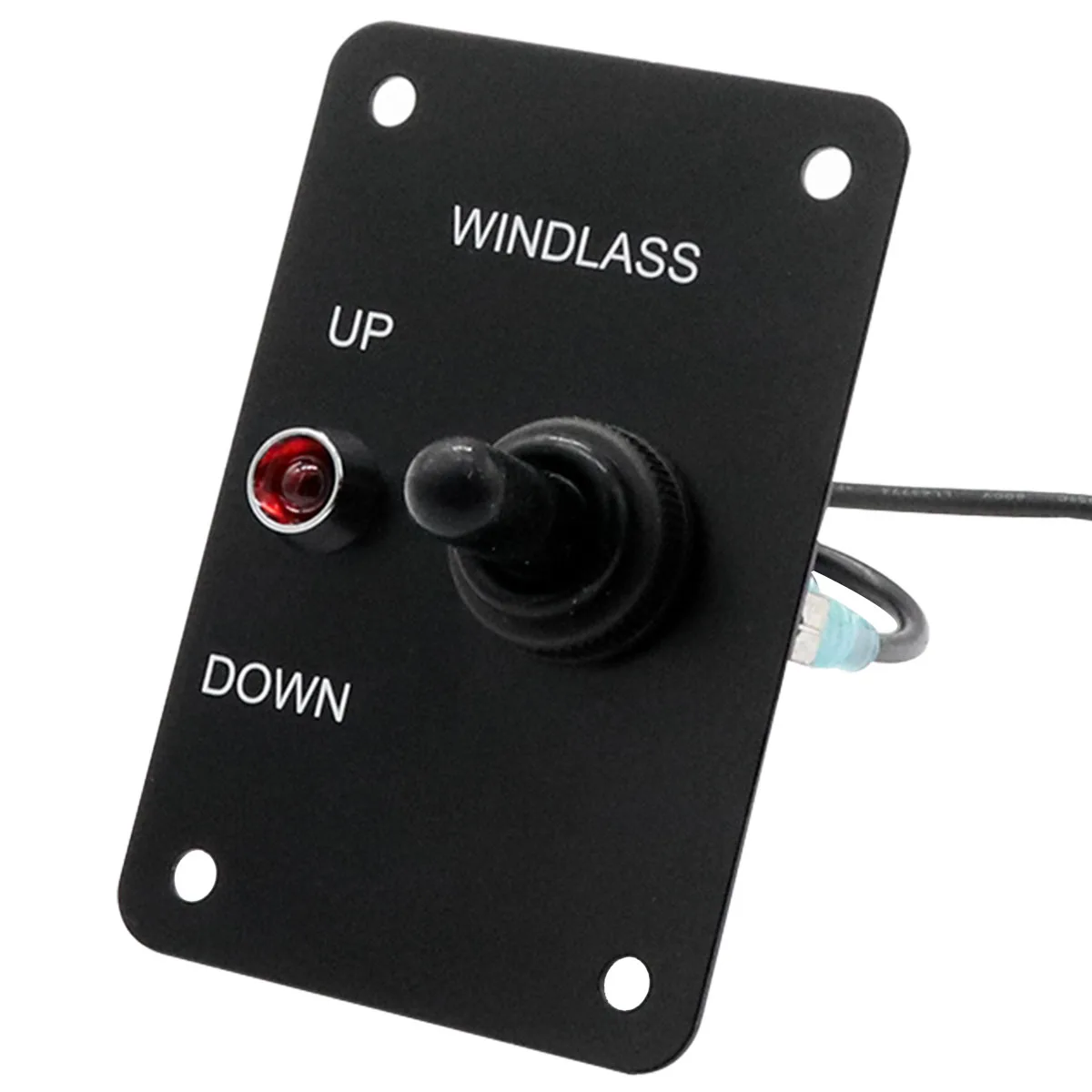 

Marine Boat Anchor Windlass Return Toggle Switch Aluminum Plate 2 Way Led Light Up/Down Toggle Switch Anchor Winch