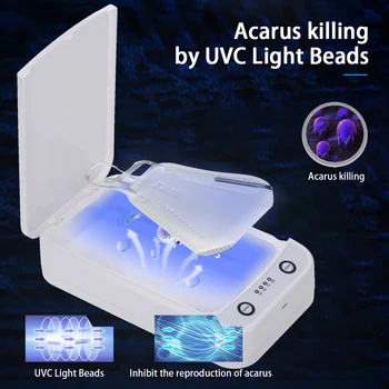 

UB01A Multi-functional UV Light Lamp Box Cleaner Portable Ultraviolet Lights Case Aromatherapy for Face Mask Smartphones Watch