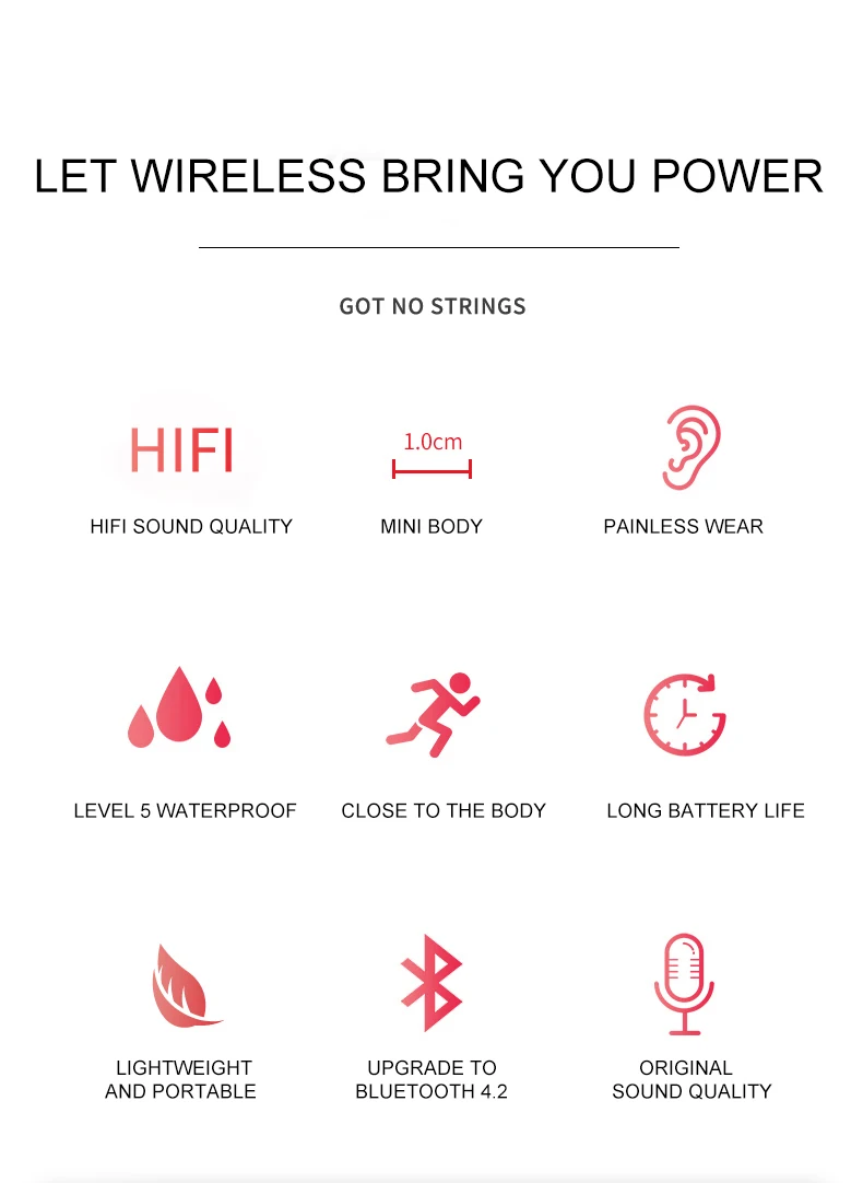 KYCXD bluetooth наушники стерео bluetooth наушники шеи-Висячие спортивные мини-наушники беспроводные наушники для IPhone xiaomi